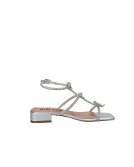Bibi Lou 848z00hg Sandalo con tacco in pelle Argento