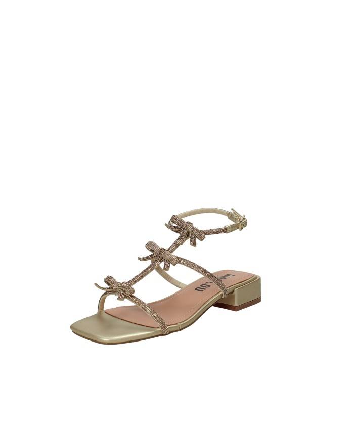 Bibi Lou 848z00hg Sandalo con tacco in pelle Platino