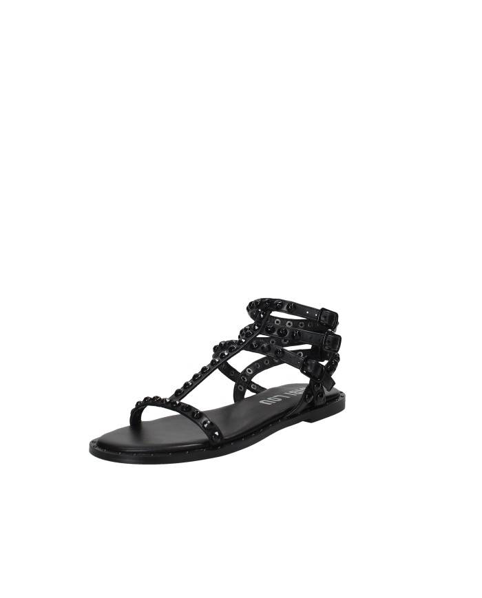 Bibi Lou 896z80hg Sandalo basso con borchie in pelle Nero