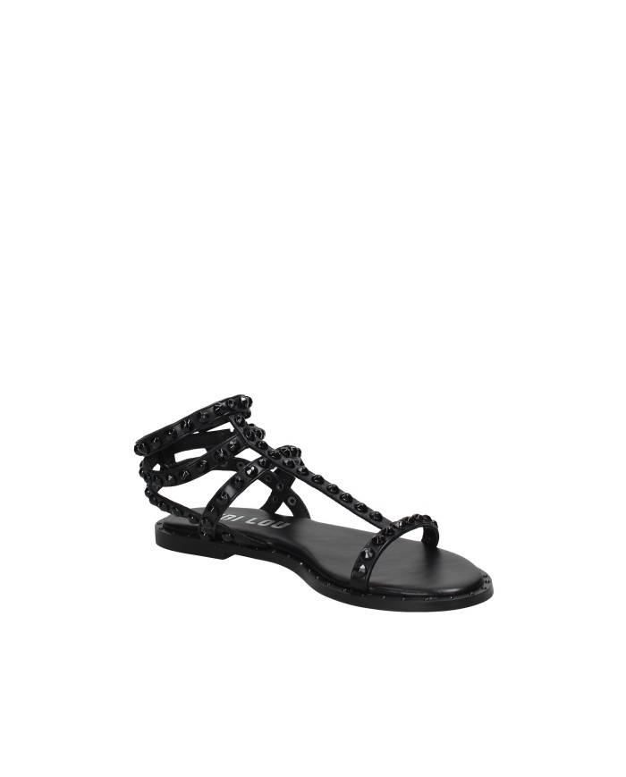 Bibi Lou 896z80hg Sandalo basso con borchie in pelle Nero
