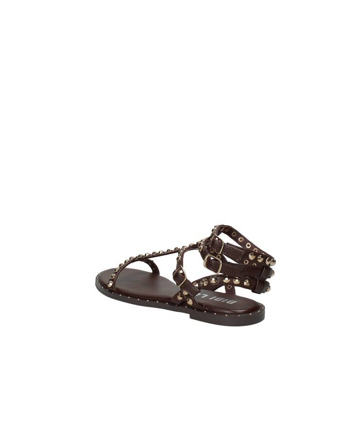 Bibi Lou 896z80hg Sandalo basso con borchie in pelle Testa Moro
