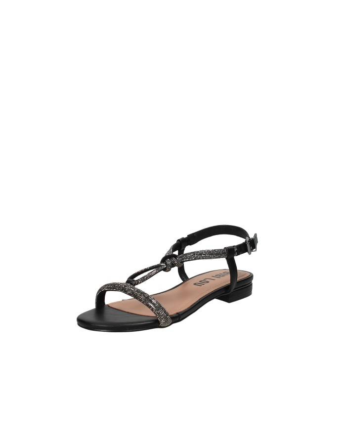 Bibi Lou 956z00hg Sandalo basso con microstrass in pelle Nero
