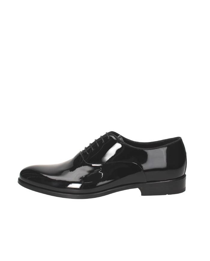 Rossi Stringata in vernice Nero 607 Nuova Collezione Rossi