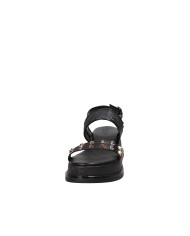 Caryatis Chloe Sandali greci con platform in pelle Nero