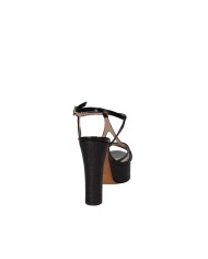 Albano 5588 Sandali alti con plateau in naplak Nero