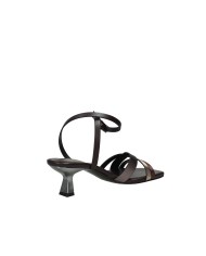 DonnaRì gd22g Sandalo con tacco in pelle laminata Testa Moro