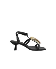 DonnaRì gd58g Sandalo con tacco in pelle Nero