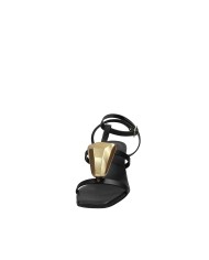 DonnaRì gd58g Sandalo con tacco in pelle Nero