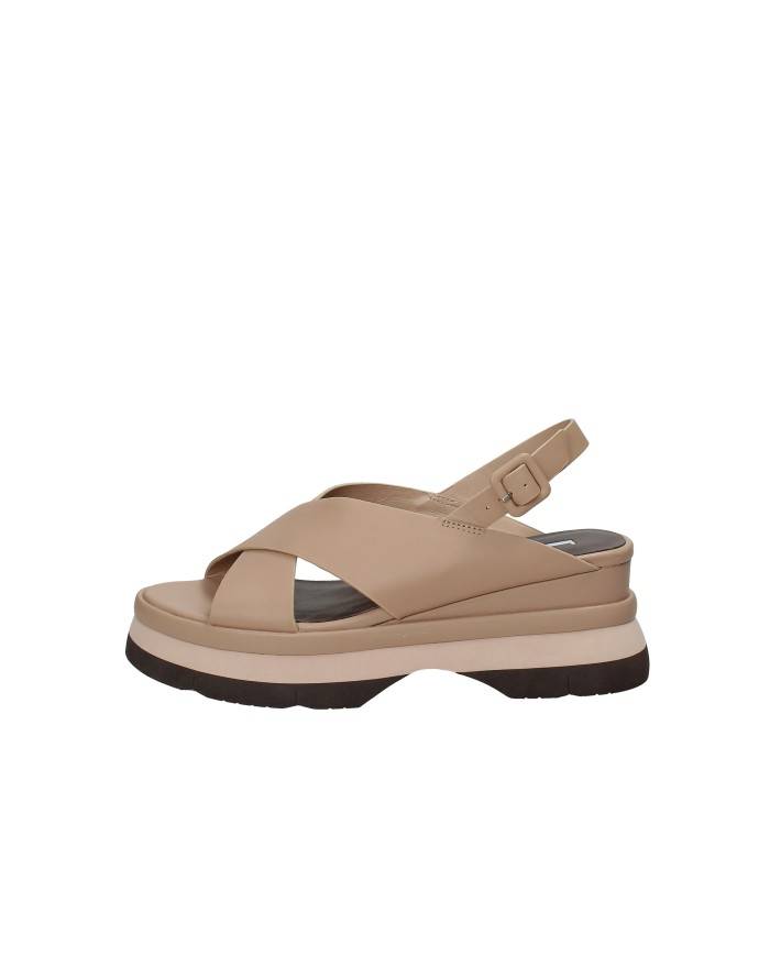 Jeannot aj523.c Sandali con zeppa in pelle Sabbia