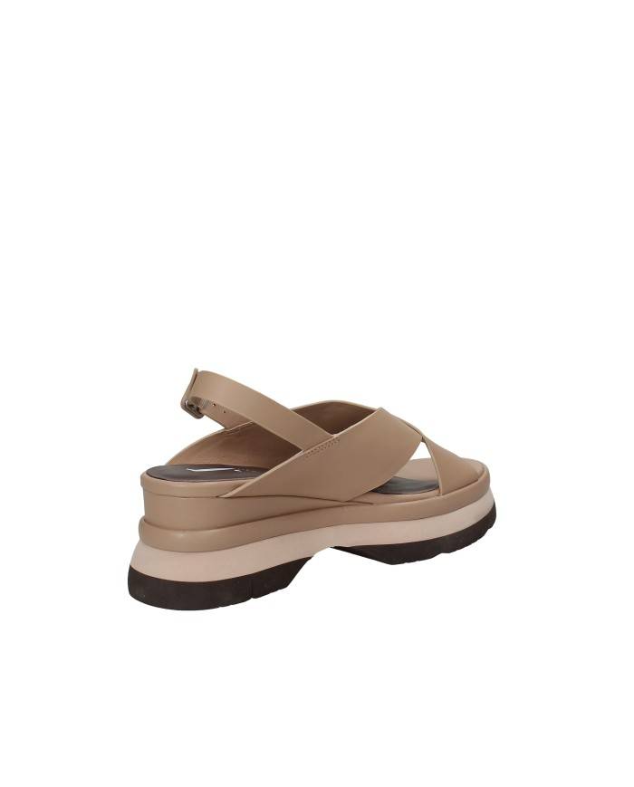 Jeannot aj523.c Sandali con zeppa in pelle Sabbia