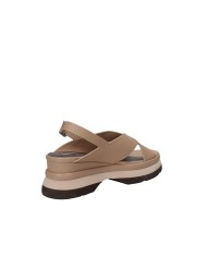 Jeannot aj523.c Sandali con zeppa in pelle Sabbia