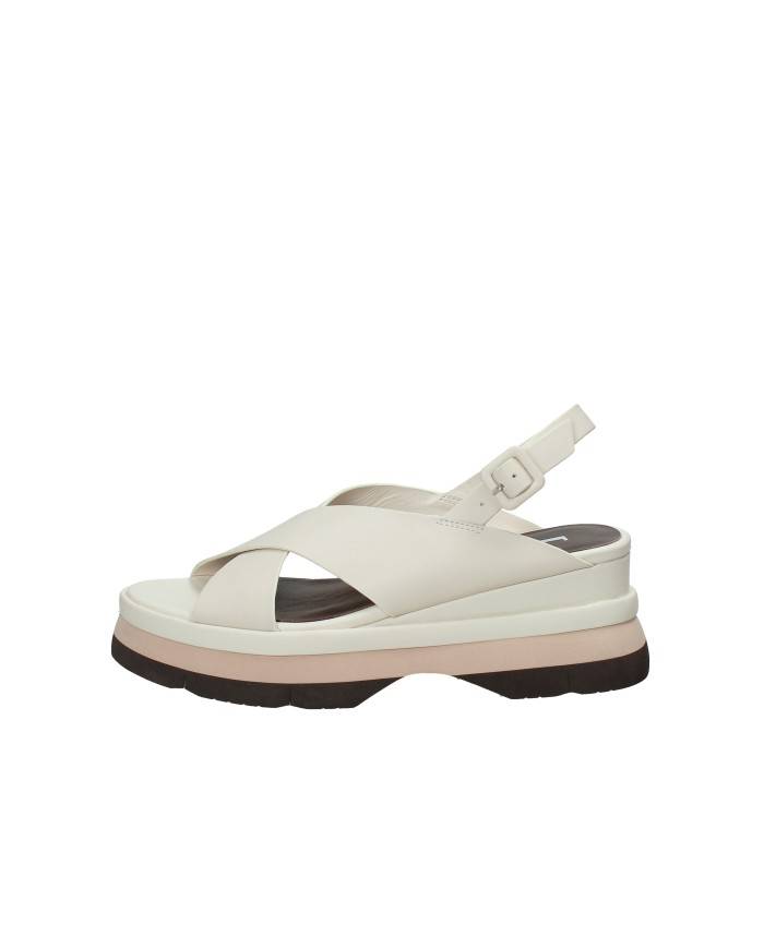 Jeannot aj523.b Sandali con zeppa in pelle Off White