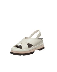 Jeannot aj523.b Sandali con zeppa in pelle Off White