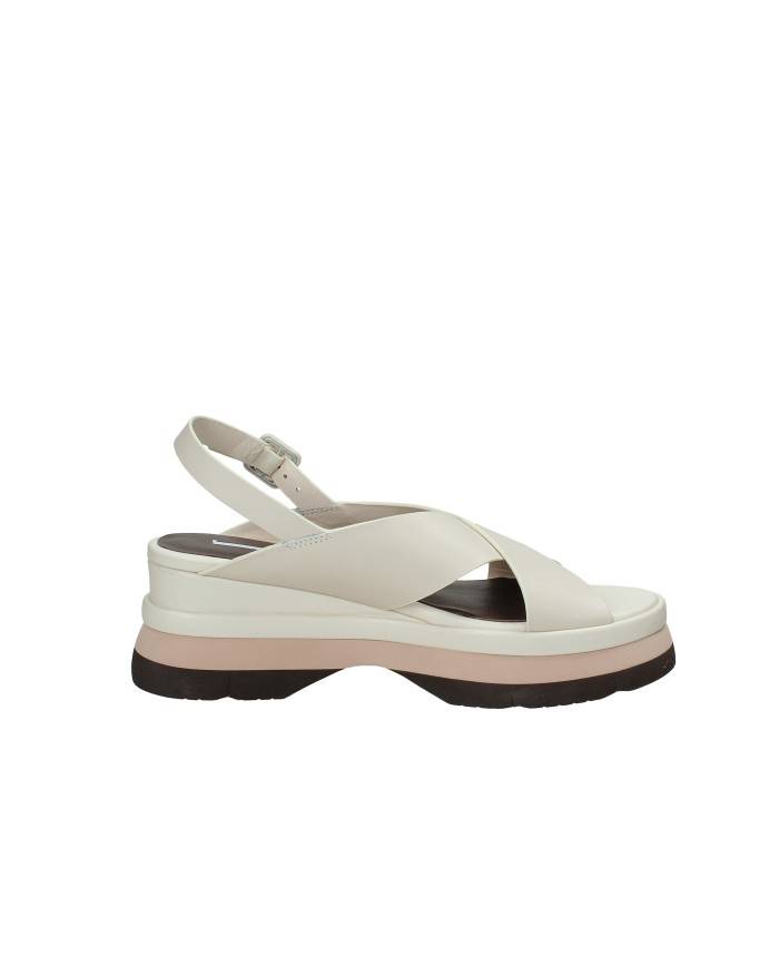 Jeannot aj523.b Sandali con zeppa in pelle Off White