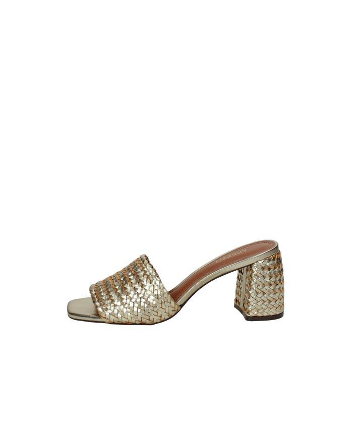 Arezzo 139190001 Sandalo alto scalzato in pelle laminata Oro