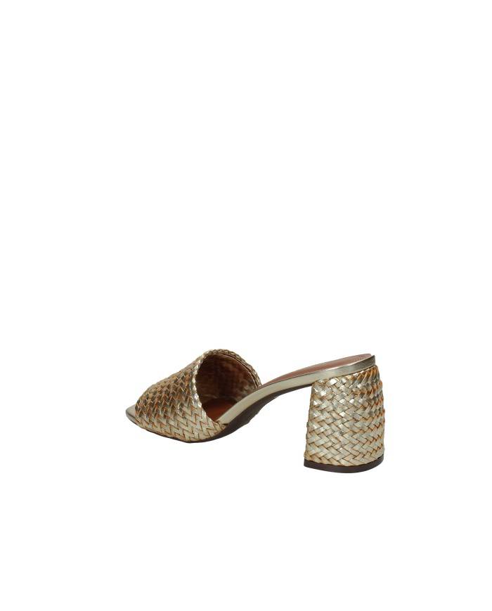 Arezzo 139190001 Sandalo alto scalzato in pelle laminata Oro