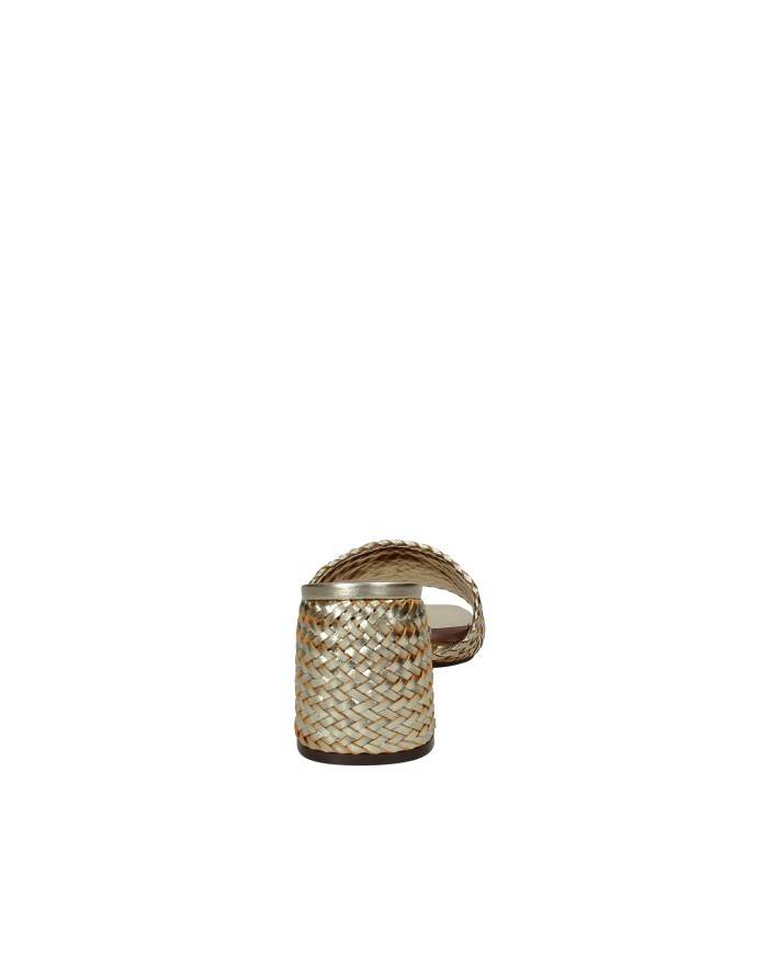Arezzo 139190001 Sandalo alto scalzato in pelle laminata Oro