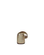 Arezzo 139190001 Sandalo alto scalzato in pelle laminata Oro