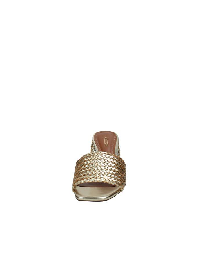 Arezzo 139190001 Sandalo alto scalzato in pelle laminata Oro