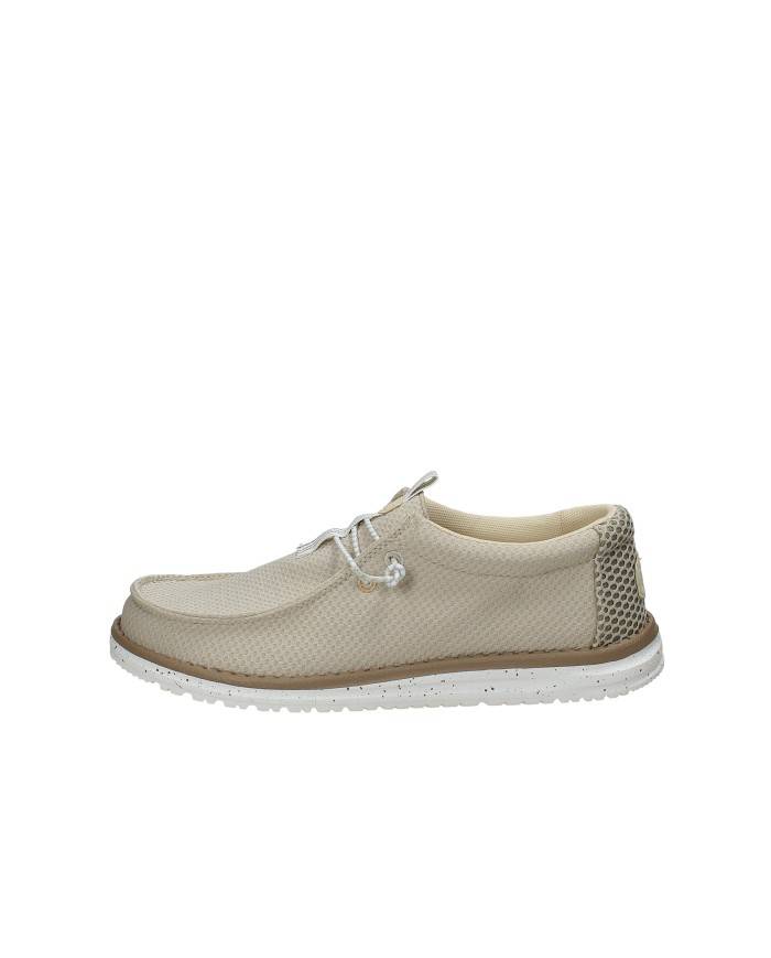 Hey Dude Shoes Wally Mesh Neutrals.0qf Mocassino sportivo da uomo slip-on in mesh Sabbia