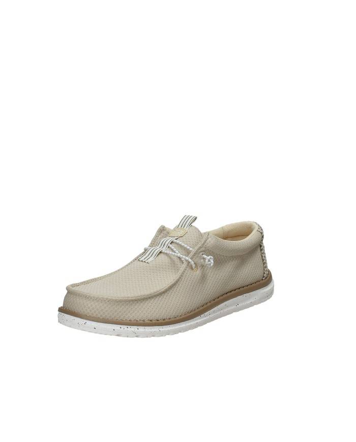 Hey Dude Shoes Wally Mesh Neutrals.0qf Mocassino sportivo da uomo slip-on in mesh Sabbia