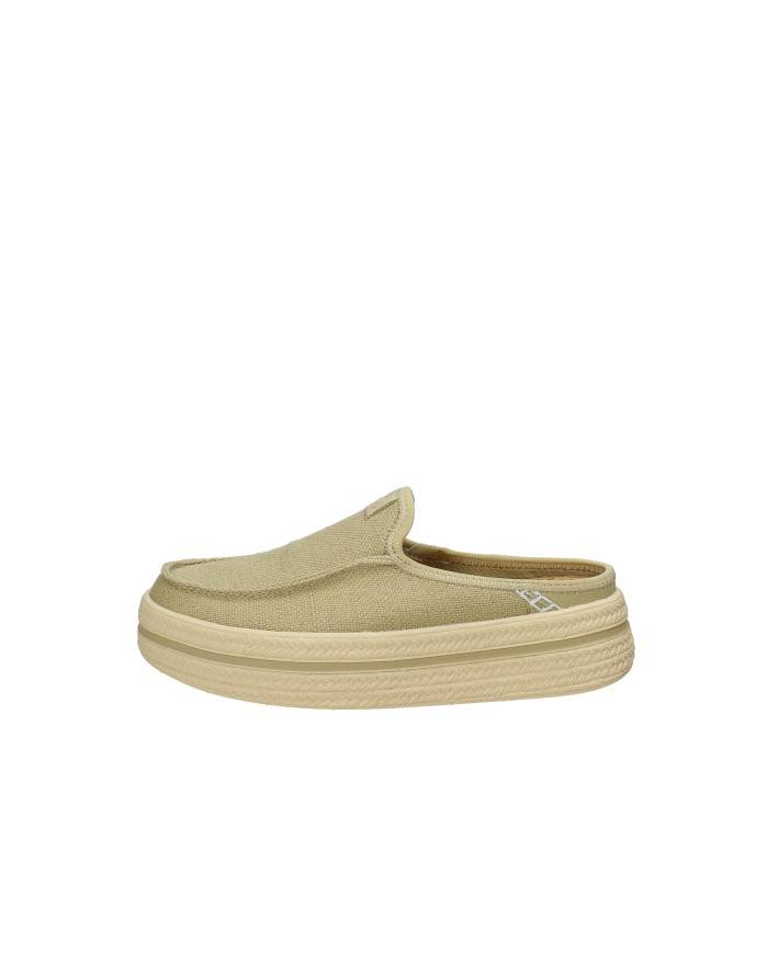 Hey Dude Shoes Austin Lift Espa.3vm Sabot donna tipo espadrillas in tessuto Verde Oliva