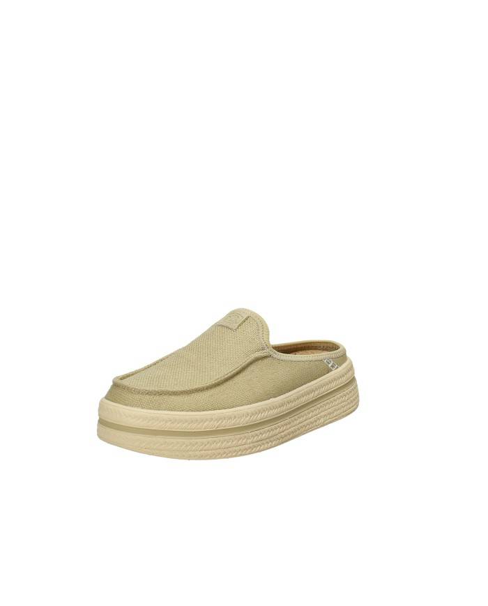 Hey Dude Shoes Austin Lift Espa.3vm Sabot donna tipo espadrillas in tessuto Verde Oliva