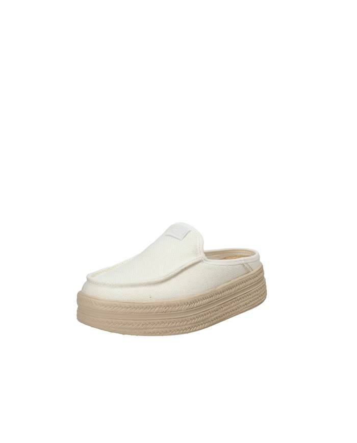 Hey Dude Shoes Austin Lift Espa.0la Sabot donna tipo espadrillas in tessuto Sabbia