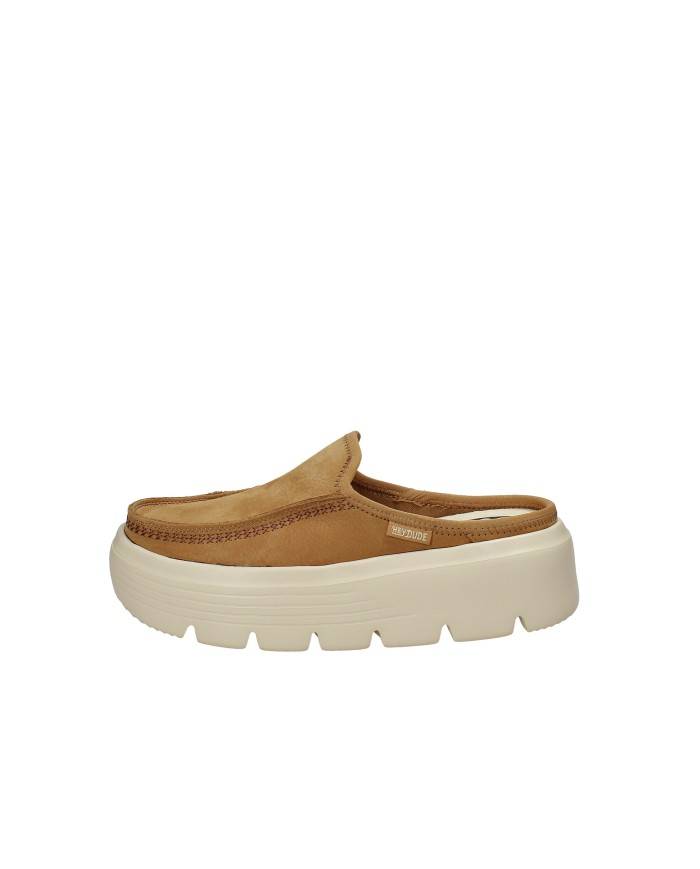 Hey Dude Shoes Austin Edge Leat.265 Sabot donna tipo espadrillas in camoscio Tan