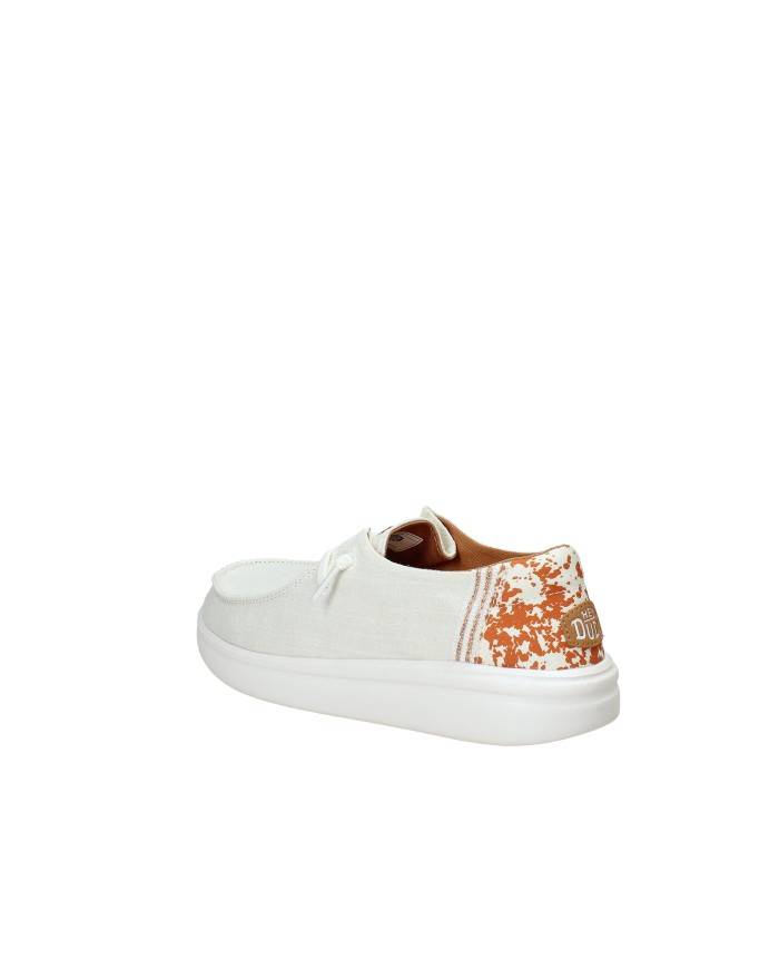 Hey Dude Shoes Wendy Rise Animal.94S Mocassino con lacci elastici in tessuto Bianco