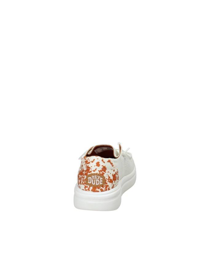 Hey Dude Shoes Wendy Rise Animal.94S Mocassino con lacci elastici in tessuto Bianco