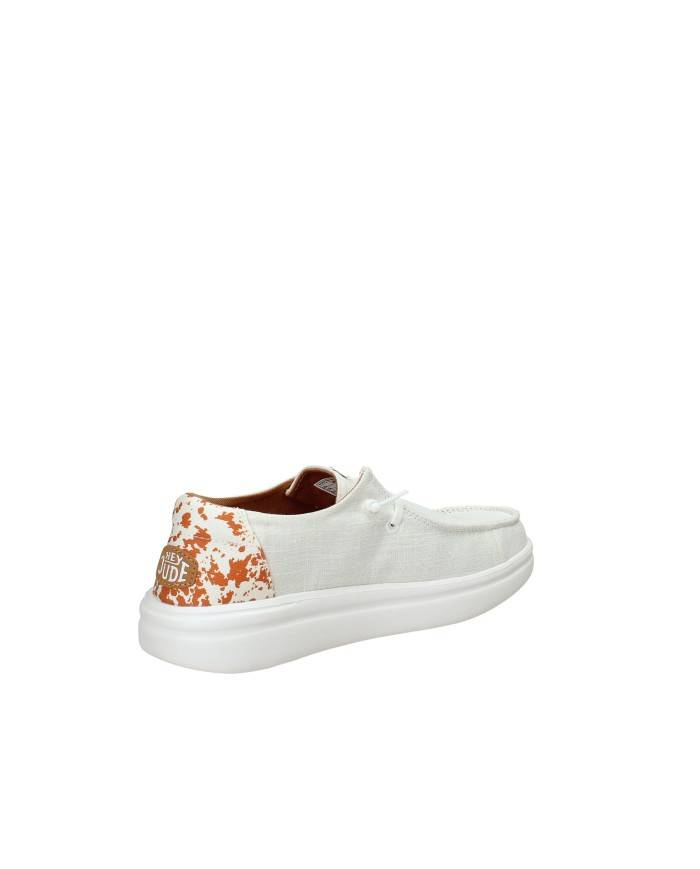 Hey Dude Shoes Wendy Rise Animal.94S Mocassino con lacci elastici in tessuto Bianco