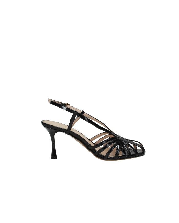 Albano 5613 Sandali con tacco alto in vernice Nero