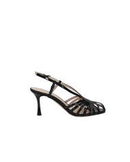 Albano 5613 Sandali con tacco alto in vernice Nero