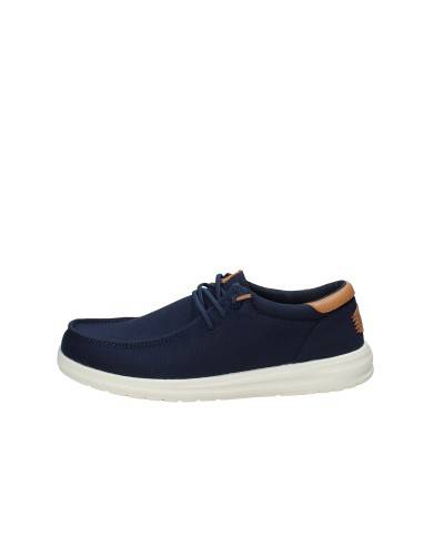 Hey Dude Shoes Paul Canvas.4uc Mocassino sportivo da uomo slip-on in cotone Blu