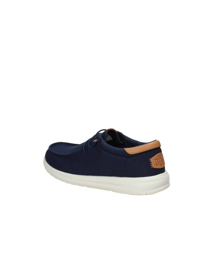 Hey Dude Shoes Paul Canvas.4uc Mocassino sportivo da uomo slip-on in cotone Blu
