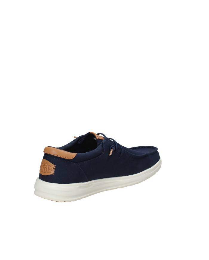 Hey Dude Shoes Paul Canvas.4uc Mocassino sportivo da uomo slip-on in cotone Blu