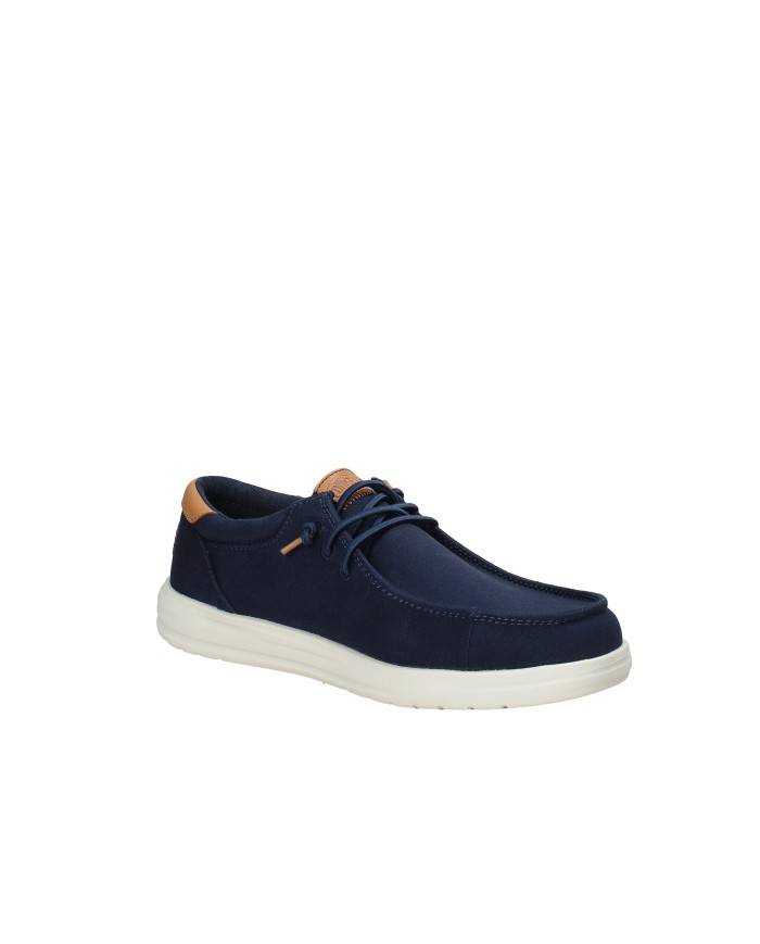 Hey Dude Shoes Paul Canvas.4uc Mocassino sportivo da uomo slip-on in cotone Blu