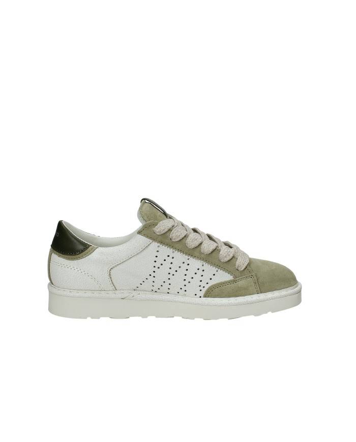 Panchic p001.02263081 Sneaker da uomo in 100% pelle e camoscio Verde Oliva