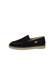 Vidorreta 0352 Espadrilla mocassino da uomo in corda e camoscio Blu