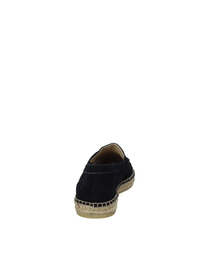 Vidorreta 0352 Espadrilla mocassino da uomo in corda e camoscio Blu