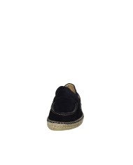 Vidorreta 0352 Espadrilla mocassino da uomo in corda e camoscio Blu
