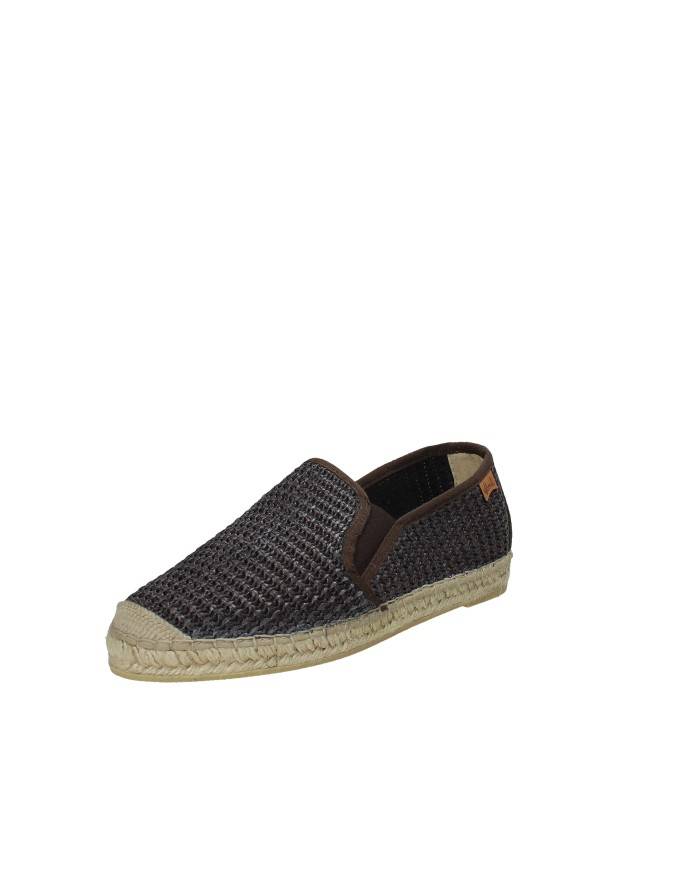 Vidorreta 0351 Espadrilla mocassino da uomo in tessuto intrecciato Testa Moro