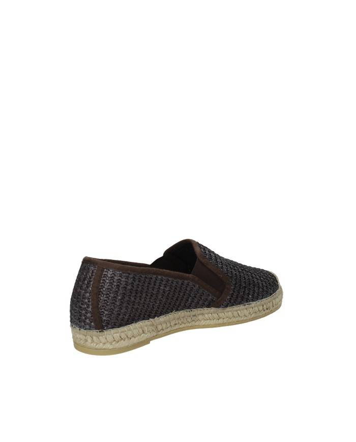 Vidorreta 0351 Espadrilla mocassino da uomo in tessuto intrecciato Testa Moro