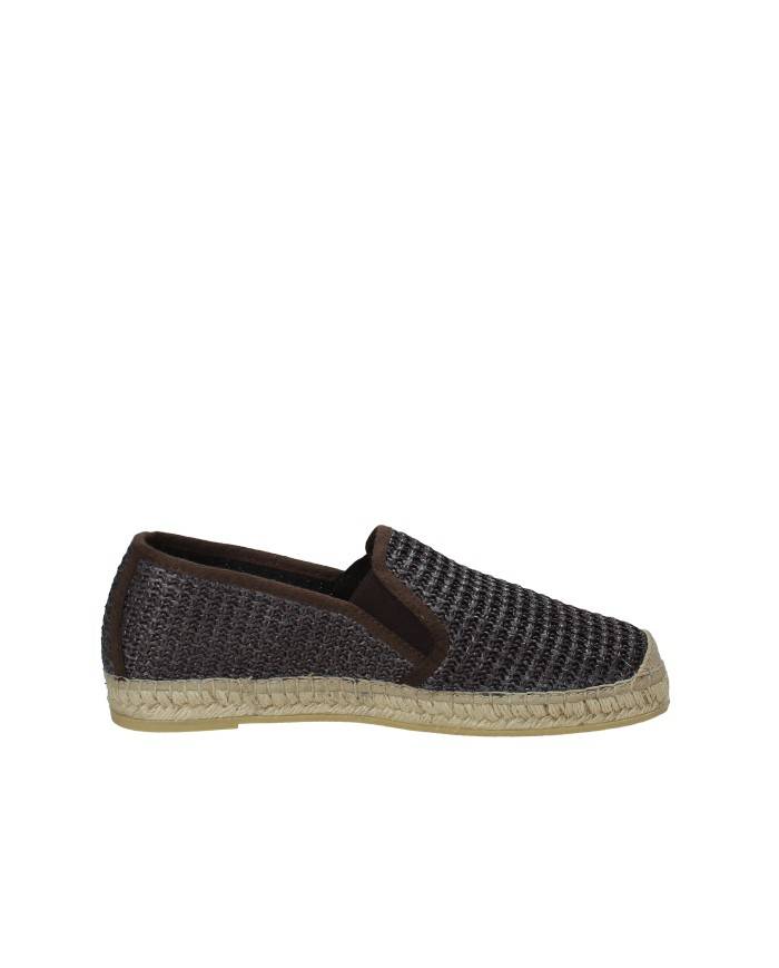 Vidorreta 0351 Espadrilla mocassino da uomo in tessuto intrecciato Testa Moro