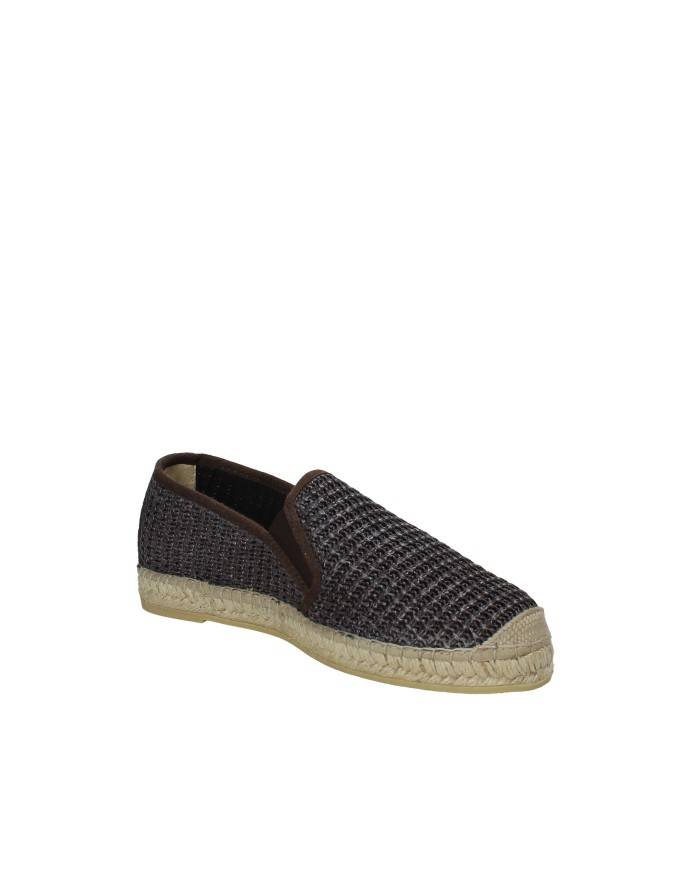 Vidorreta 0351 Espadrilla mocassino da uomo in tessuto intrecciato Testa Moro