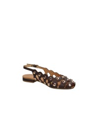 Aquaclara Rio.tdm Slingback spuntata tipo ballerina in pelle Testa Moro