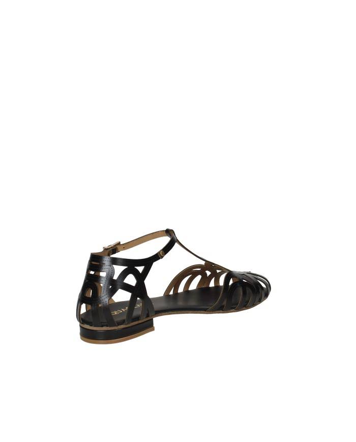 Aquaclara Tevere.ne Sandalo basso con tallone in pelle Nero