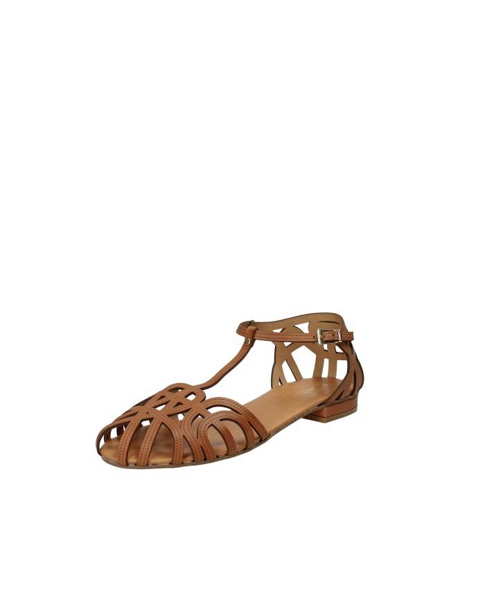 Aquaclara Tevere.tan Sandalo basso con tallone in pelle Tan
