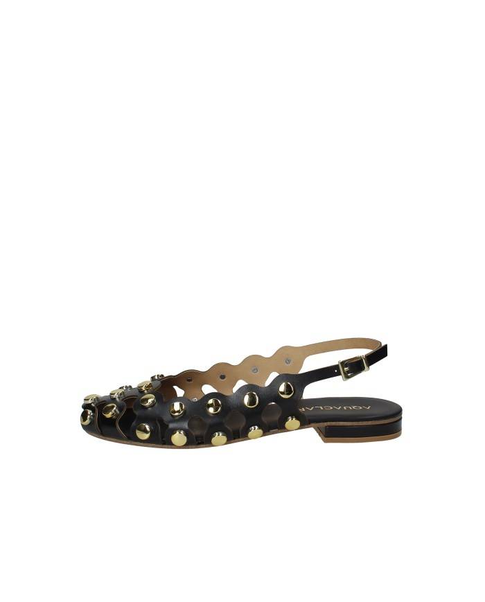 Aquaclara Rio.ne Slingback spuntata tipo ballerina in pelle Nero